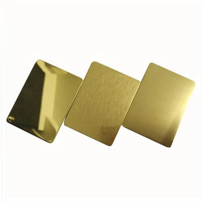 strato dorato 0.1mm di acciaio inossidabile 6K - 300mm Rose Gold ss rivestono