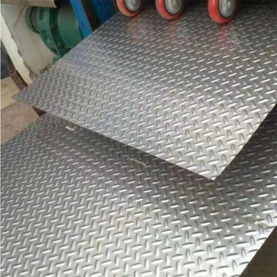 anti strato del pavimento di scivolo di 316L Diamond Stainless Steel Chequered Plate 8K